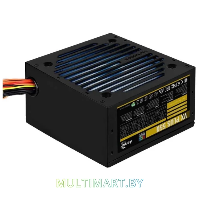 Блок питания AeroCool VX-550 Plus RGB 550W